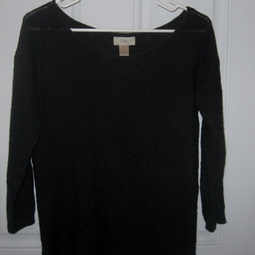 Ann Taylor LOFT‎ Women's Small Charcoal Sweater